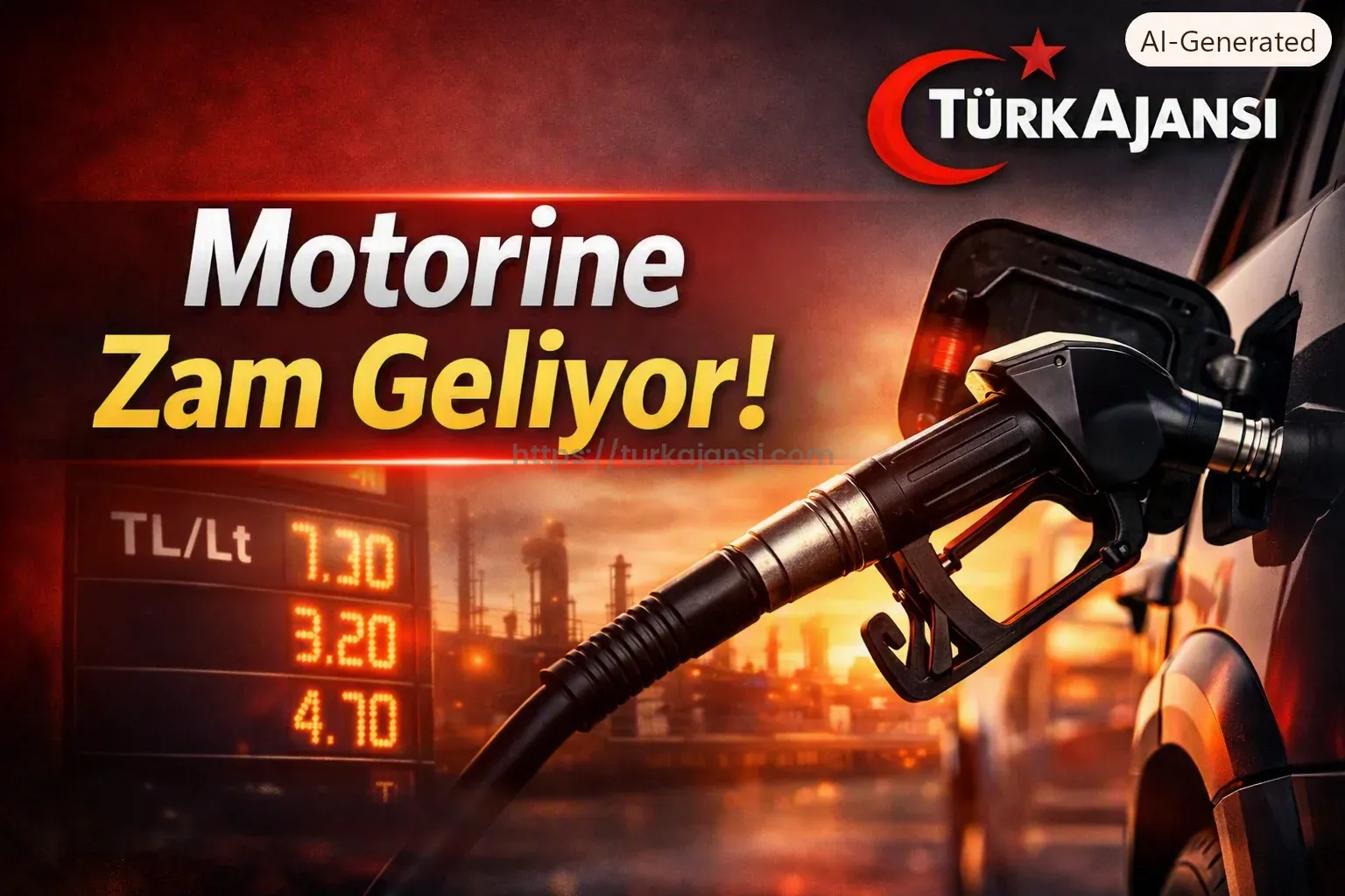 Motorine Zam Geliyor: Bu Gece 3,71 TL Artış Bekleniyor