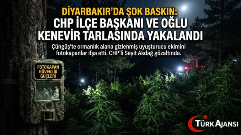 Diyarbakır’da Fotokapan Suçüstü: CHP İlçe Başkanı ve Oğlu Gözaltında