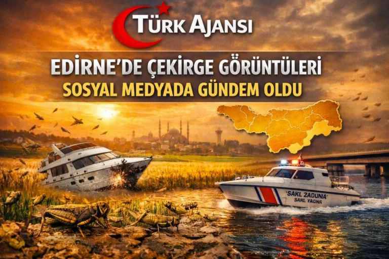 Edirne’de Çekirge Sürüleri Sosyal Medyada Gündem Oldu