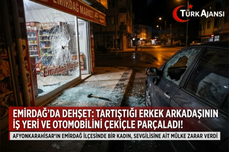 Emirdağ’da Çekiçli Aşk Krizi: İş Yerini Yerle Bir Etti