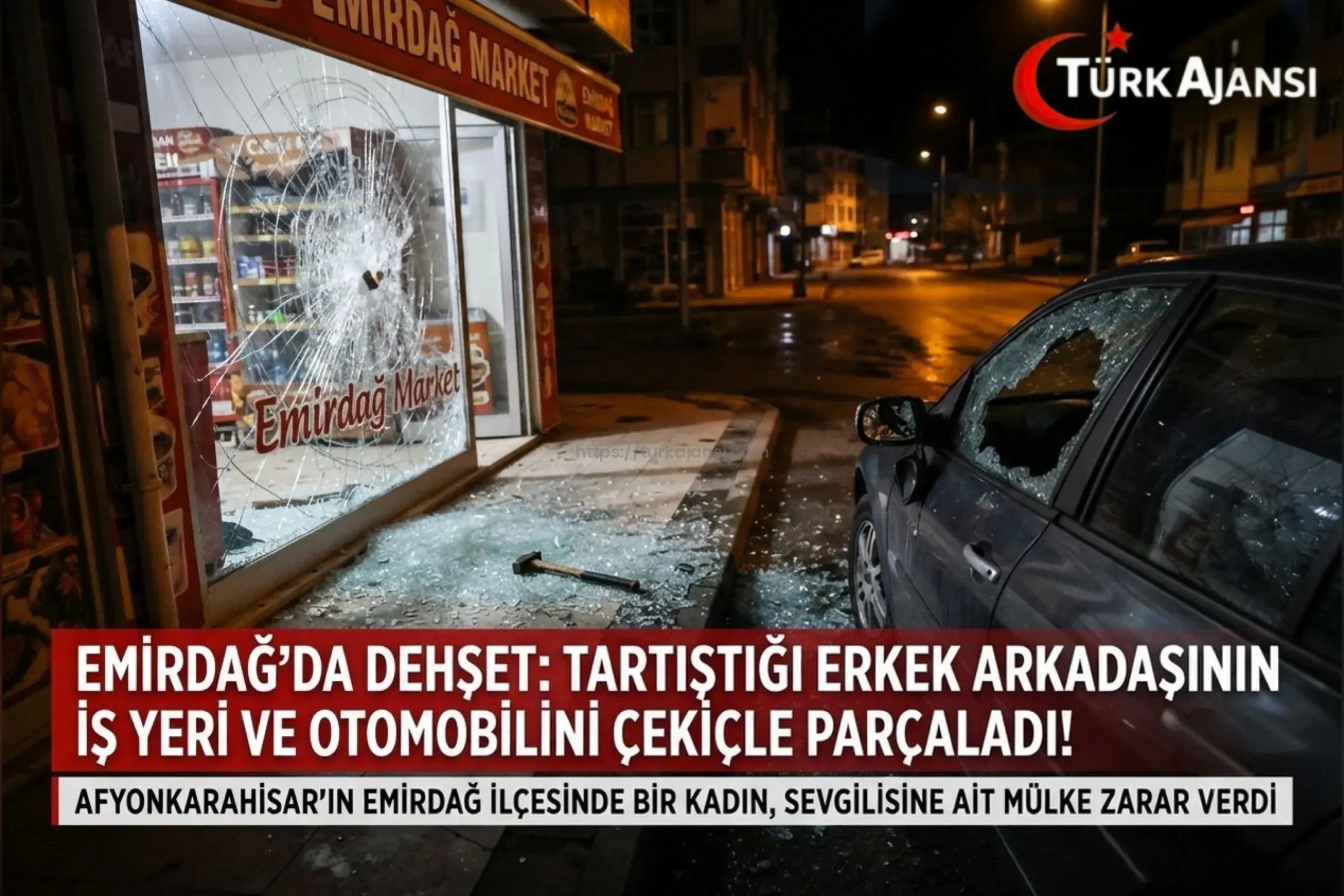 Emirdağ’da Çekiçli Aşk Krizi: İş Yerini Yerle Bir Etti