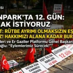 Er Şehit Aileleri Ve Er Gaziler Güvenpark’ta Hak Mücadelesi: “Hakkımızı Alana Kadar Buradayız”