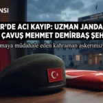 Eskişehir’de Silahlı Çatışma: Uzman Jandarma Çavuş Mehmet Demirbaş Şehit Oldu