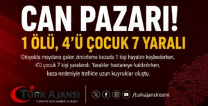 KARABÜK’TE FECİ KAZA: 1 ÖLÜ, 4’Ü ÇOCUK 7 YARALI