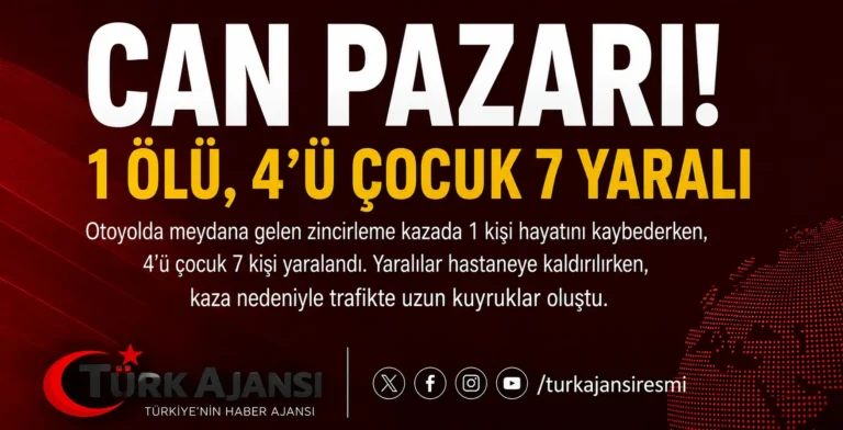 KARABÜK’TE FECİ KAZA: 1 ÖLÜ, 4’Ü ÇOCUK 7 YARALI