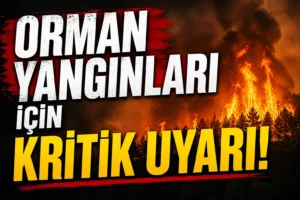 Tarım ve Orman Bakanlığı’ndan kritik uyarı: Yangın bölgelerine yaklaşmayın