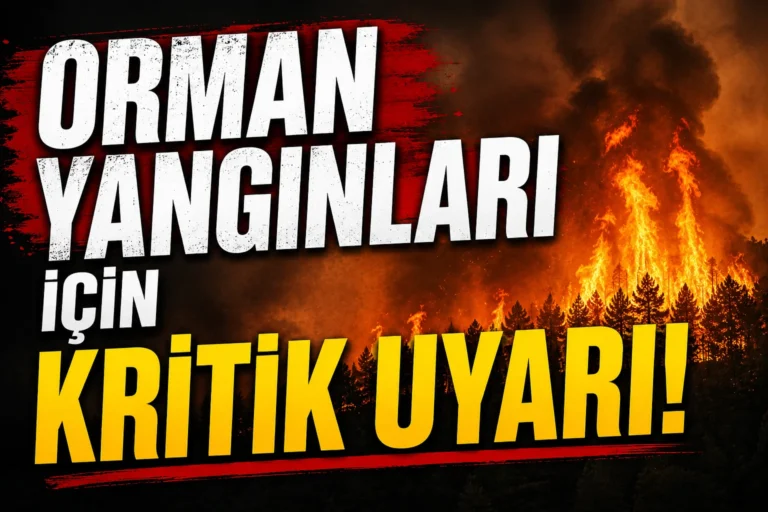 Tarım ve Orman Bakanlığı’ndan kritik uyarı: Yangın bölgelerine yaklaşmayın