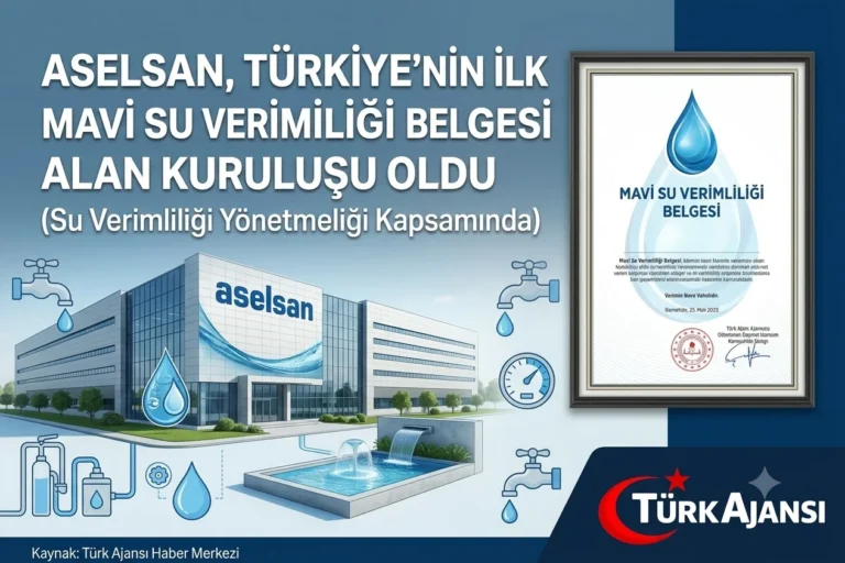 Aselsan Mavi Su Verimliliği Belgesi Aldı