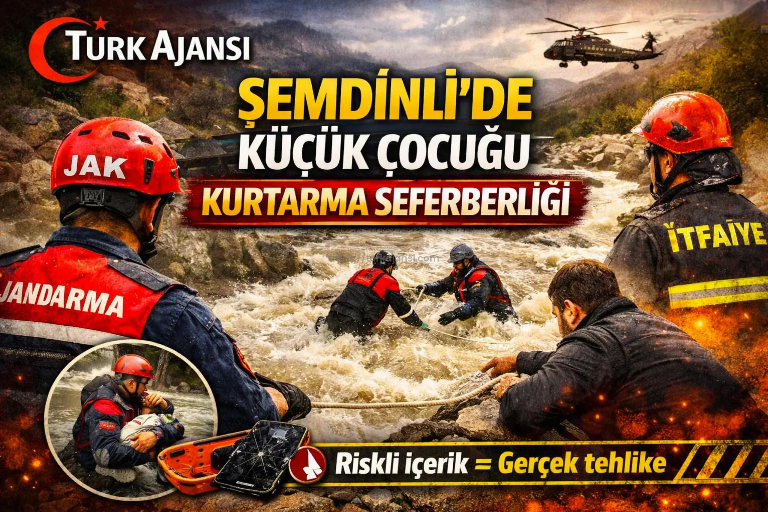 Şemdinli’de Küçük Çocuğu Kurtarmak İçin Zamanla Yarış!