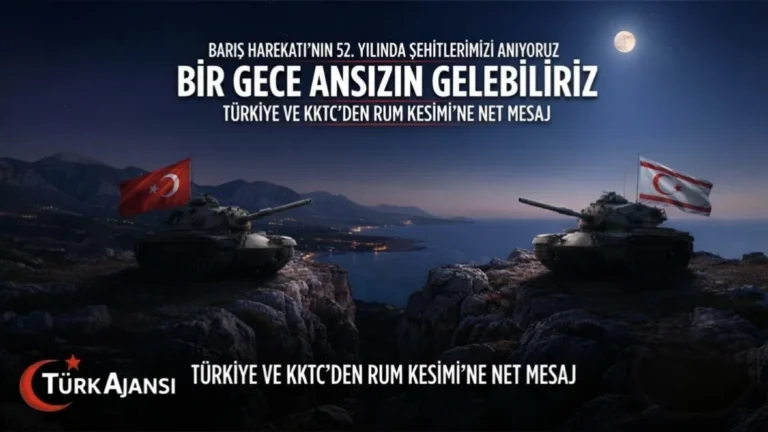 Kıbrıs Barış Harekatı’nın 52. Yılında Şehit Ve Gazilerimize Minnet, Rum Kesimine Net Mesaj