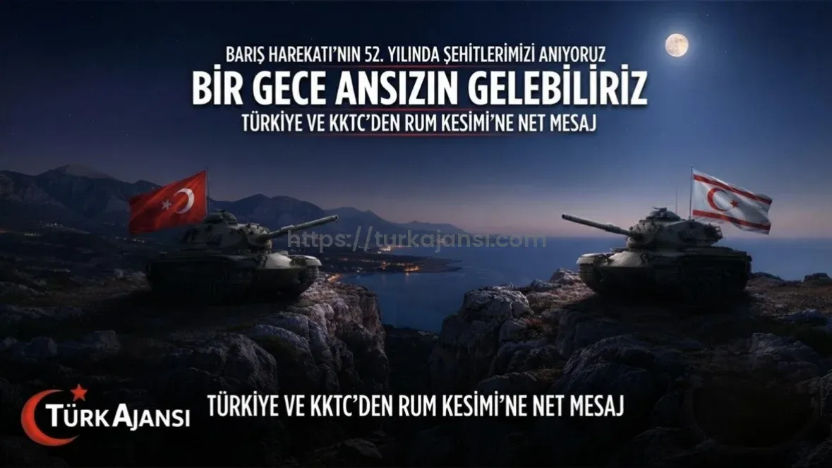Kıbrıs Barış Harekatı’nın 52. Yılında Şehit Ve Gazilerimize Minnet, Rum Kesimine Net Mesaj