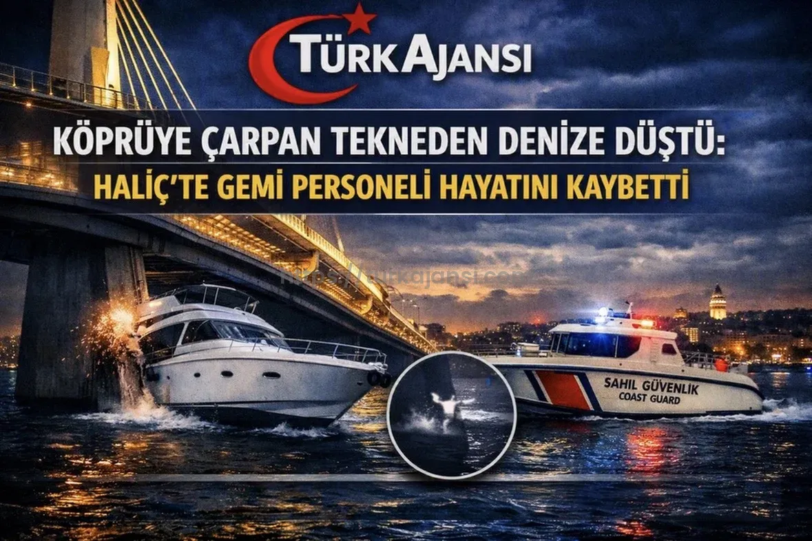 Köprüye Çarpan Tekneden Denize Düştü: Haliç’te Gemi Personeli Hayatını Kaybetti