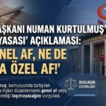 TBMM Başkanı Numan Kurtulmuş’tan Süreç Yasası Açıklaması