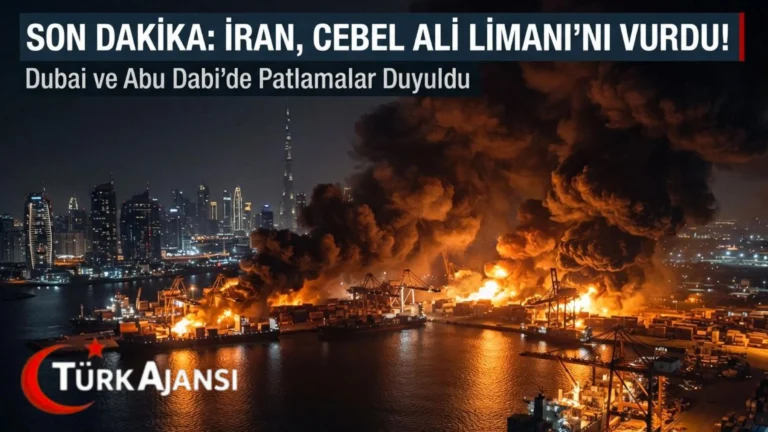 İran Cebel Ali Limanı’nı Vurdu: Bölge Yangın Yerine Döndü
