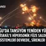İran’dan İsrail’e Hipersonik Füze Fırlatıldığı İddiası