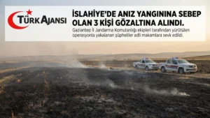 İslahiye’de Anız Yakan 3 Kişiye Gözaltı!