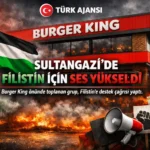 İstanbul’da Filistin Destek Kampanyası: Burger King Şubesi Önünde Protesto