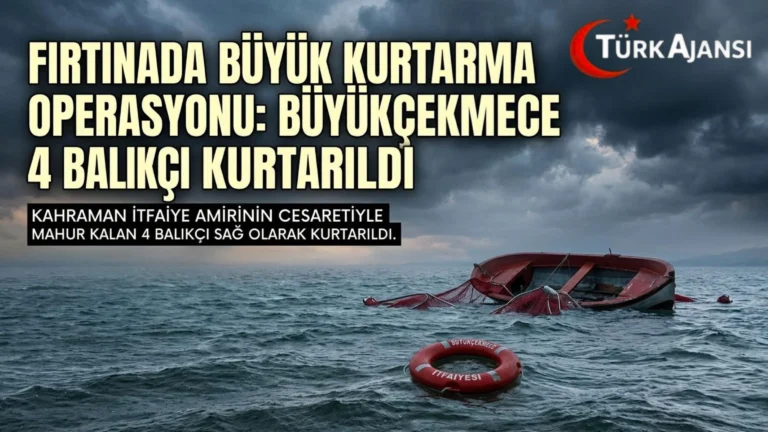 İstanbul’da Fırtınada Kahraman Kurtarma Operasyonu