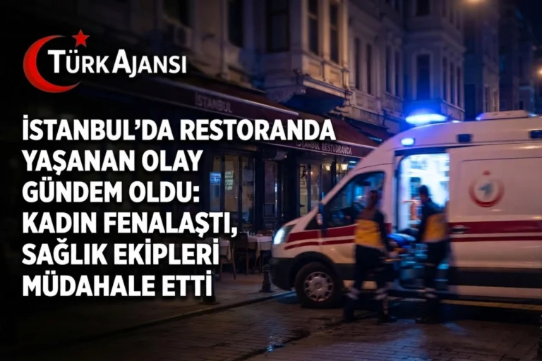 İstanbul’da Restranda Yaşanan Olay Gündem Oldu: Kadın Fenalaştı, Sağlık Ekipleri Müdahale Etti
