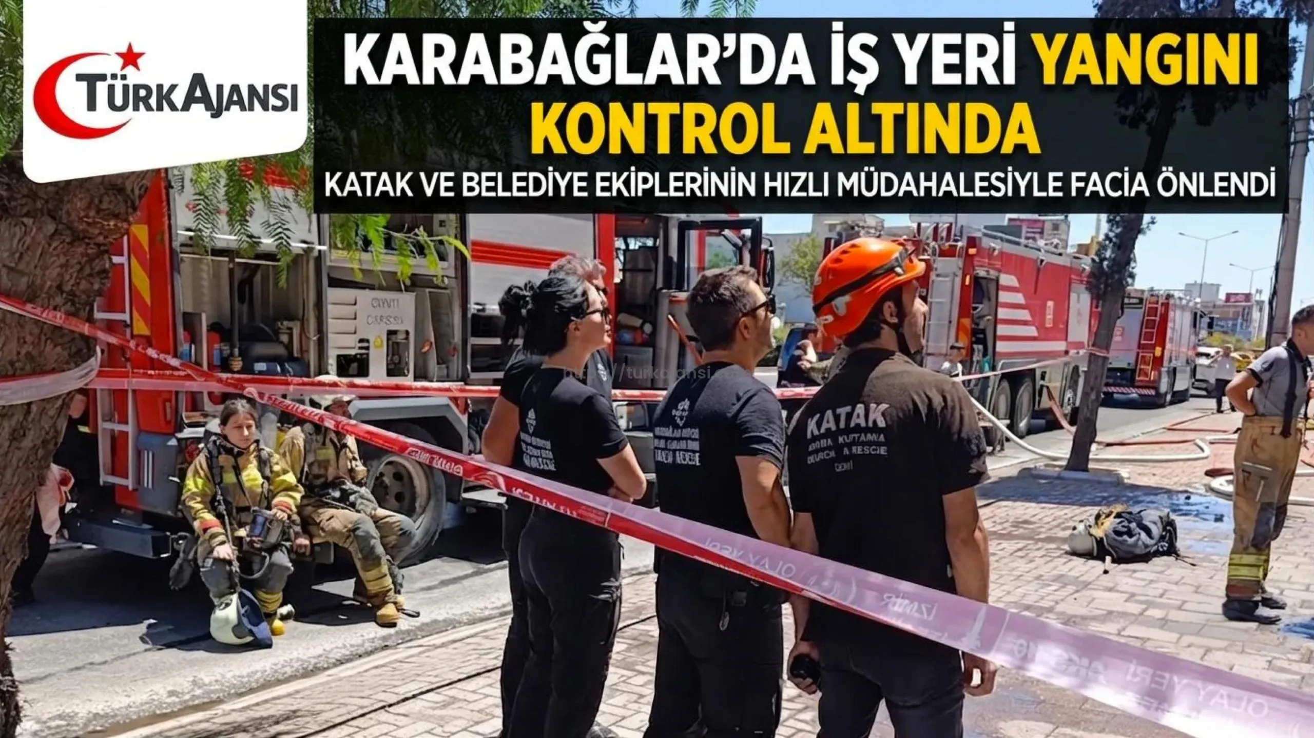 Karabağlar’da İş Yeri Yangını: Ekipler Alevleri Kontrol Altına Aldı