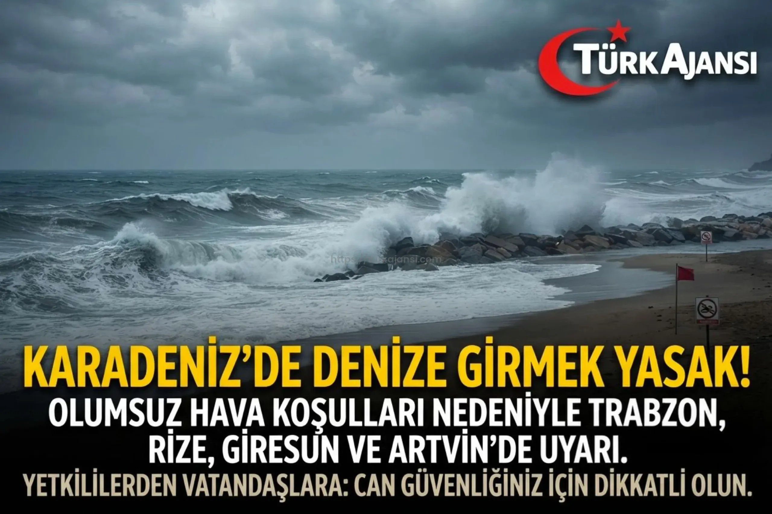Karadeniz’de 4 Şehirde Denize Girmek Yasaklandı: Trabzon, Rize, Giresun, Artvin