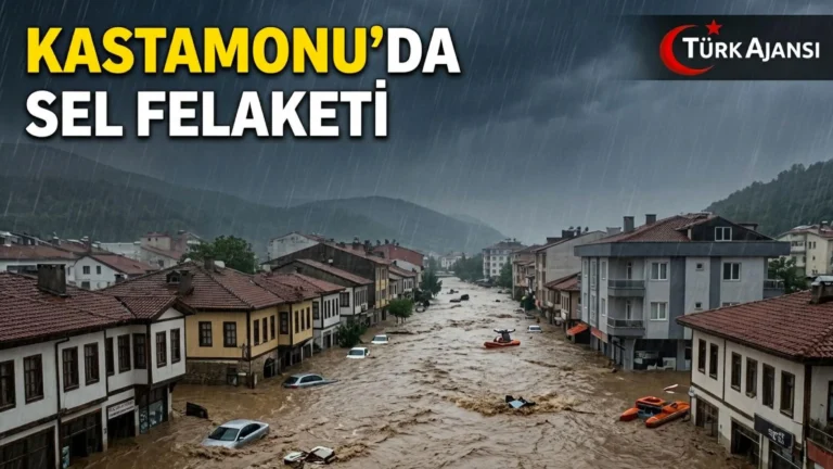 Kastamonu’da Sağanak Sele Neden Oldu