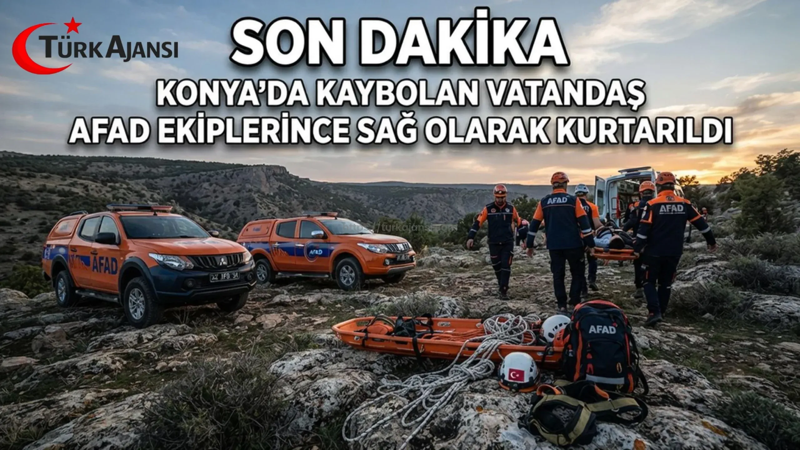 Konya’da Kaybolan Vatandaş AFAD Ekiplerince Sağ Olarak Kurtarıldı 1 Konya’da Kaybolan Vatandaş AFAD Ekiplerince Sağ Olarak Kurtarıldı