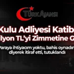 Kulu Adliyesi’nde 6,5 Milyon TL’lik Zimmet Skandalı: Katip Tutuklandı