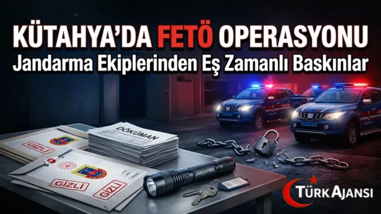 Kütahya’da FETÖ Operasyonu: Jandarma Çok Sayıda Gözaltı Gerçekleştirdi