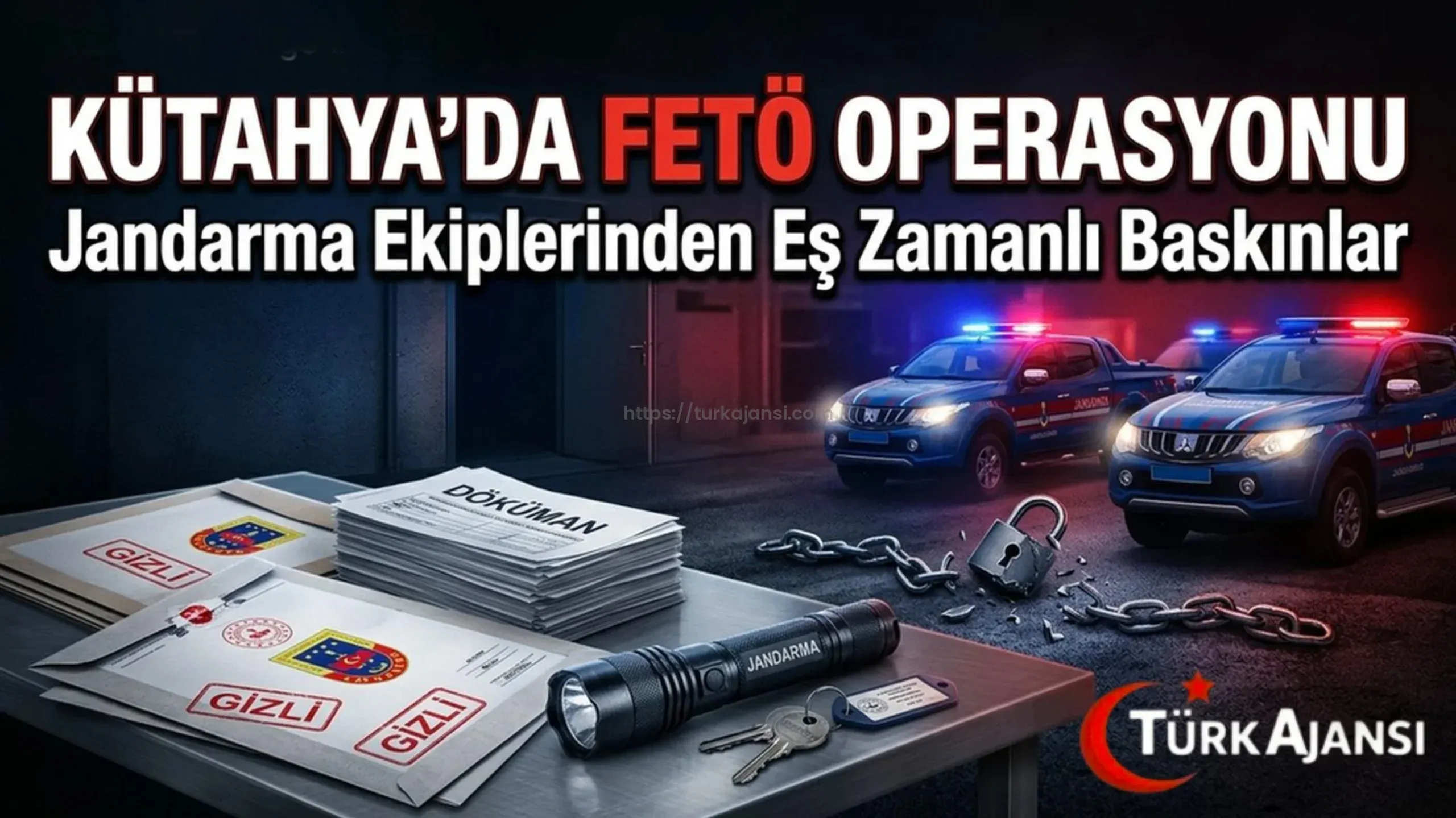 Kütahya’da FETÖ Operasyonu: Jandarma Çok Sayıda Gözaltı Gerçekleştirdi