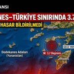 Muğla Açıklarında 3.7 Büyüklüğünde Deprem Meydana Geldi