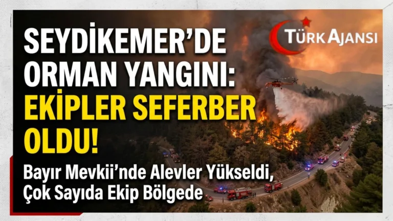 Muğla Seydikemer’de Orman Yangını: Havadan ve Karadan Müdahale Sürüyor