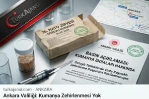 Ankara Kumanya Açıklaması: 4 Personel Hastaneye Sevk Edildi, Zehirlenme Yok