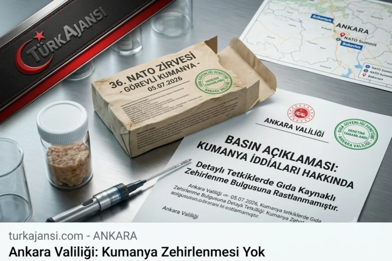 Ankara Kumanya Açıklaması: 4 Personel Hastaneye Sevk Edildi, Zehirlenme Yok