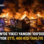 Norveç’in Drammen’de Yıkıcı Yangın Yüzlerce Konutu Kül Etti