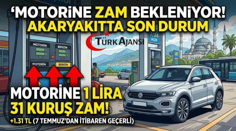 Akaryakıtta Son Durum: 1 Lira 31 Kuruş Motorine Zam Bekleniyor!