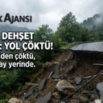 Rize’de Yol Çöktü: O Anlar Kamerada