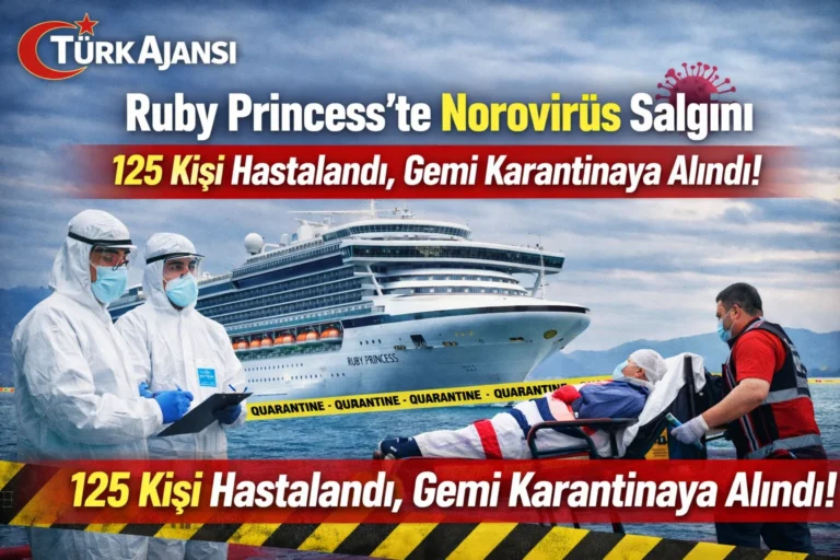 Ruby Princess’te Norovirüs Salgını: 125 Yolcu Hastalandı, Gemi Karantinada