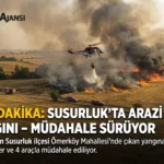 Son Dakika: Susurluk’ta Arazi Yangını – Müdahale Sürüyor