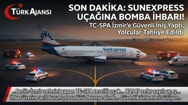 SunExpress Uçağına Bomba İhbarı: Berlin-İzmir Seferi Acil İniş Yaptı