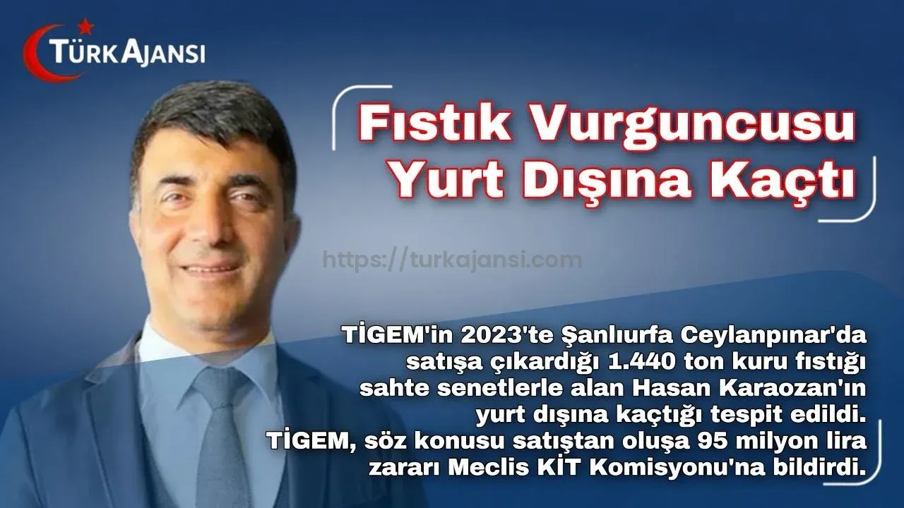 TİGEM’de Sahte Senet Skandalı Kuru Fıstık Satışında 95 Milyon Lira Zarar