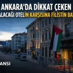 36. NATO Liderler Zirvesi Ankara: Trump’ın Kalacağı Otelin Karşısına Filistin Bayrağı Asıldı