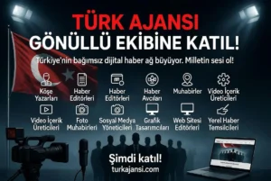 Türk Ajansı Gönüllü Ekibine Katıl: Milletin Sesi Ol, Bağımsız Medyada Yerini Al!