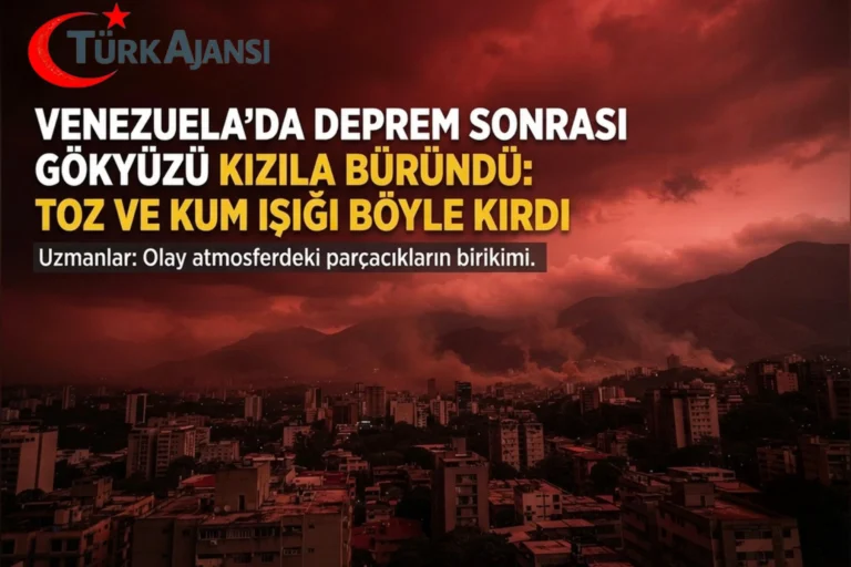 Venezuela’da Deprem Sonrası Gökyüzü Kırmızıya Büründü – Bilim İnsanlarından Açıklama