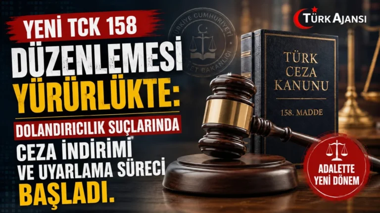 Yeni TCK 158 Düzenlemesi Yürürlükte: Dolandırıcılık Suçlarında Ceza İndirimi ve Uyarlama Süreci Başladı