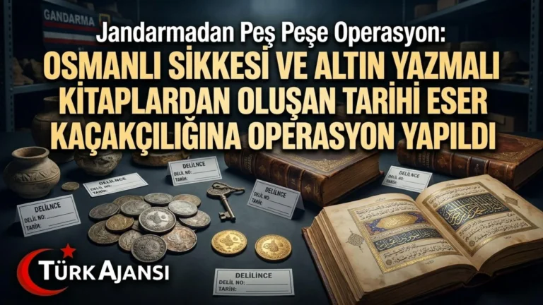 Yurt Dışına Kaçırılmak İstenen 1210 Osmanlı Sikkesi ve Altın Yazmalı Kitaplar Ele Geçirildi