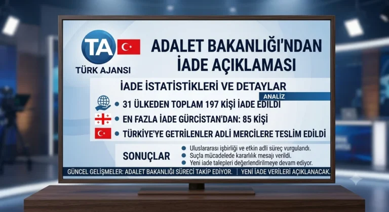 Adalet Bakanlığı: 197 Kişi Türkiye’ye İade Edildi