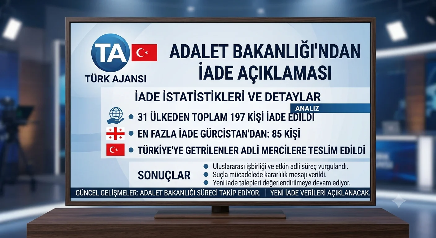 Adalet Bakanlığı: 197 Kişi Türkiye’ye İade Edildi