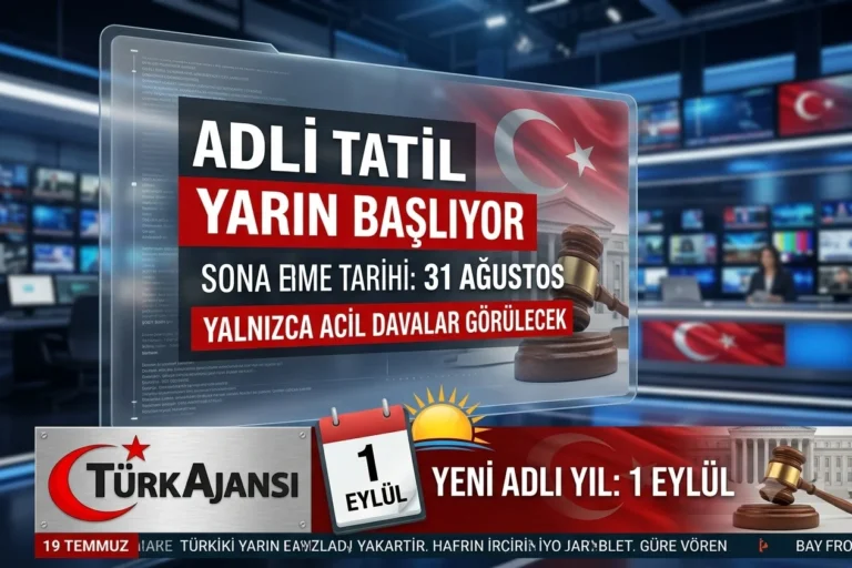 Adli Tatil Yarın Başlıyor
