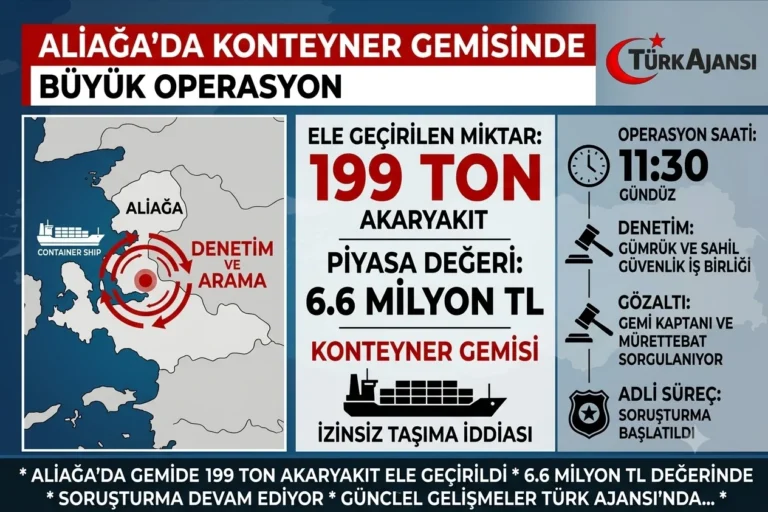 İzmir Aliağa’da Kaçak Akaryakıt Operasyonu – 199 Ton Ele Geçirildi
